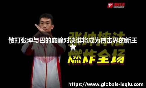 散打张坤与巴的巅峰对决谁将成为搏击界的新王者